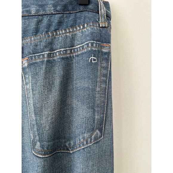Rag & Bone Miramar Wide Leg Jeans Women Size 26 Blue Denim Medium Wash 5-Pockets - Picture 11 of 12
